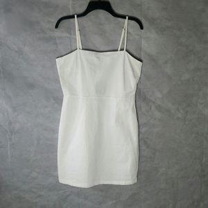 Forever 21 Cotton Blend Square Neckline Dress
